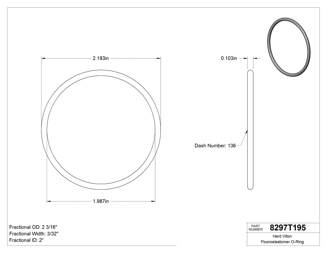 Technical drawing - 8297T195